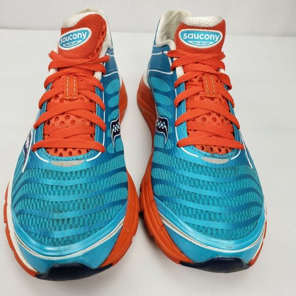Saucony Kinvara Blue / Orange‎ Shoes 10157-4 Pro Grid Running - Women's Size 10 - Picture 6 of 10